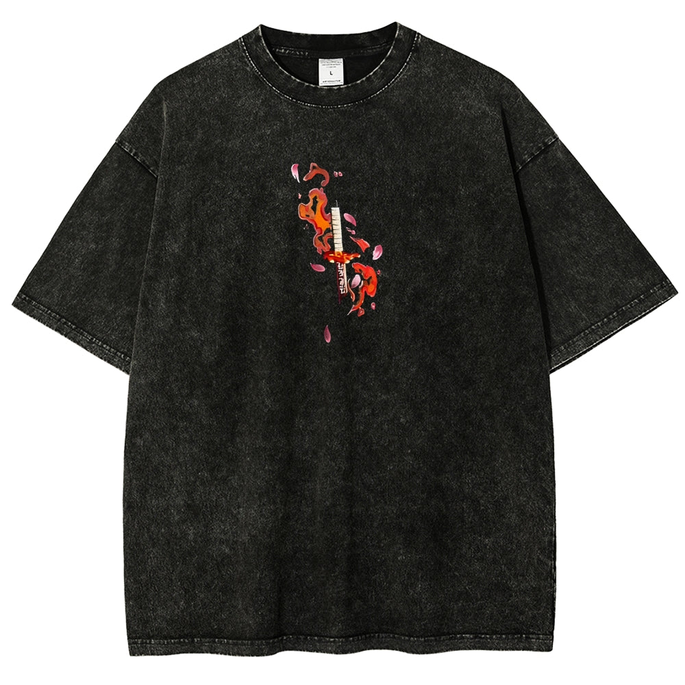 Demon Slayer Unisex Fit Washed T-Shirt 2508018941