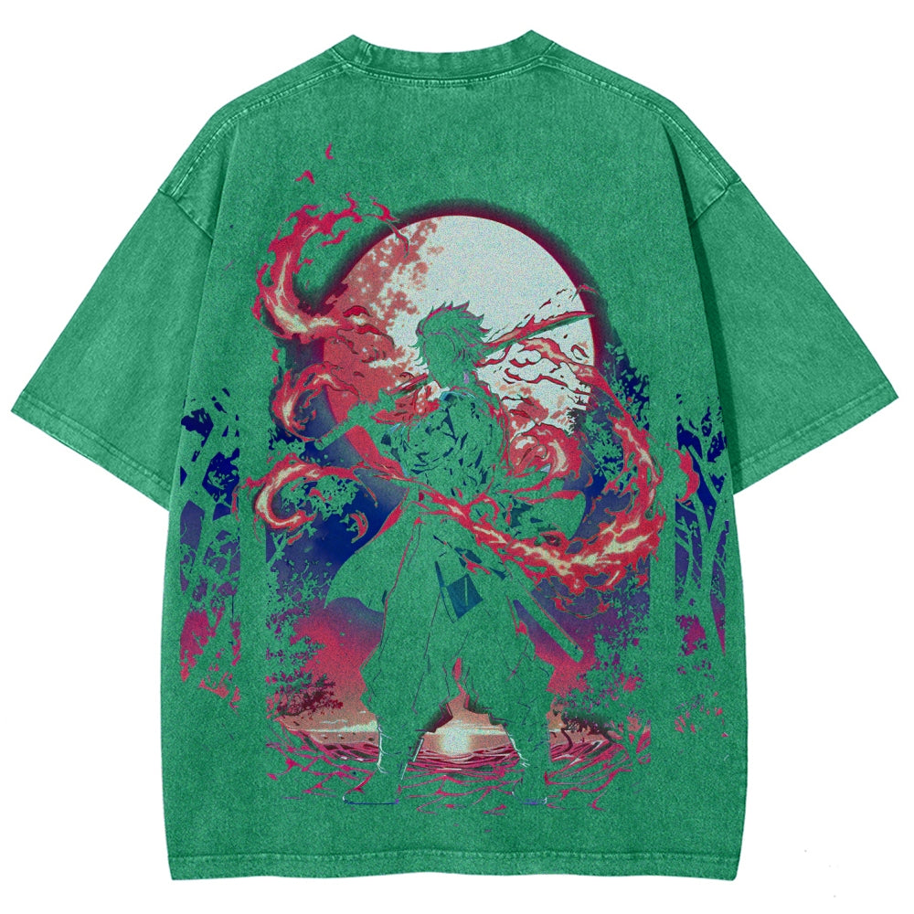 Demon Slayer Unisex Fit Washed T-Shirt 2508018941