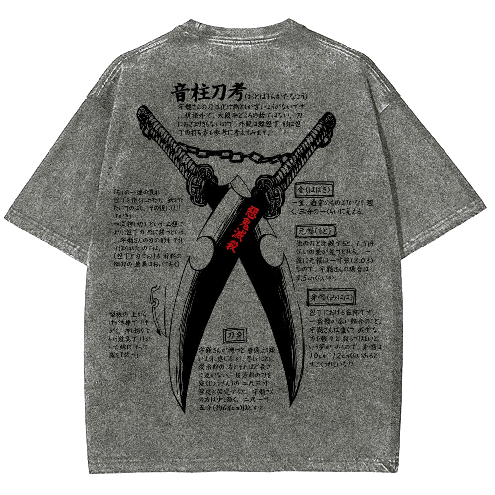 Demon Slayer Unisex Fit Washed T-Shirt 2510002572