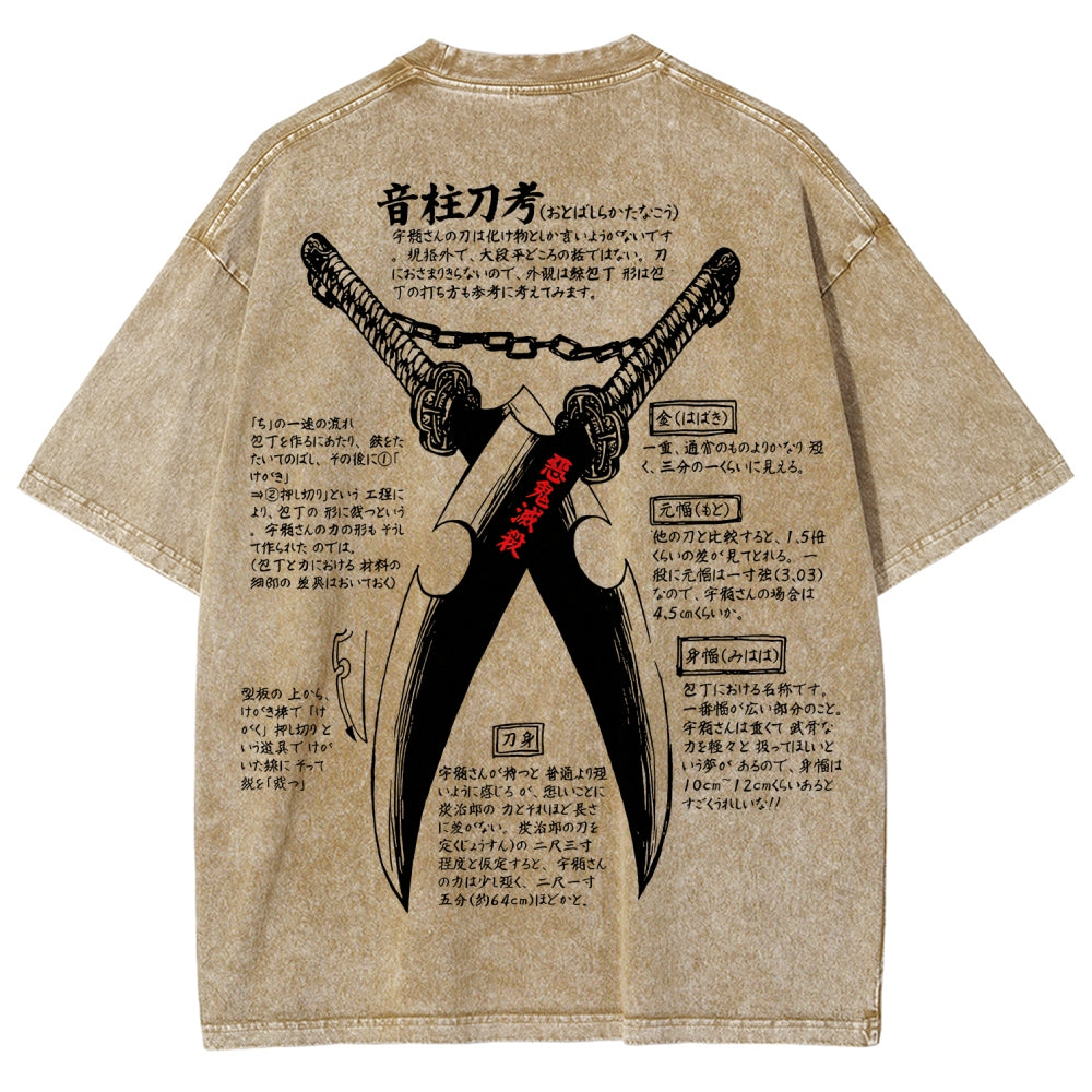 Demon Slayer Unisex Fit Washed T-Shirt 2510002572