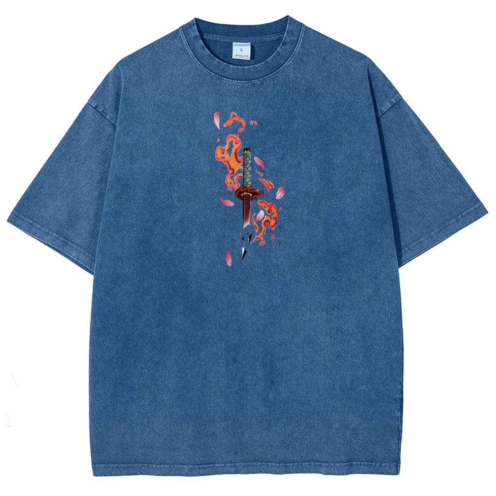 Demon Slayer Unisex Fit Washed T-Shirt 2510002604